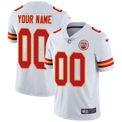 Nike Kansas City Chiefs Customized White Stitched Vapor Untouchable Limited Youth NFL Jersey
